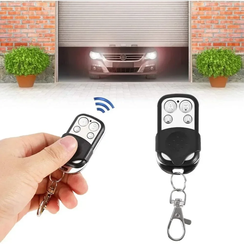 For 1Pcs Electric Cloning Universal Gate Garage Door Opener Remote Control Fobs 433MHz Replacement Key Fob
