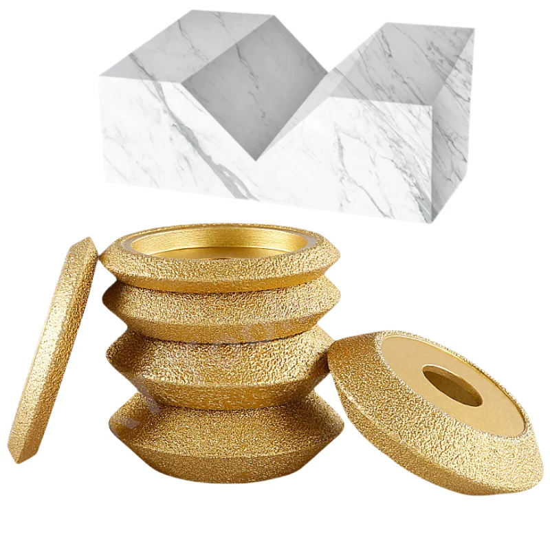 

V Type Diamond Edge Profile Grinding Wheel V-Grooving Wheel Cutting Sheet Stone Granite Edging Floor Slotting Trimming Tools