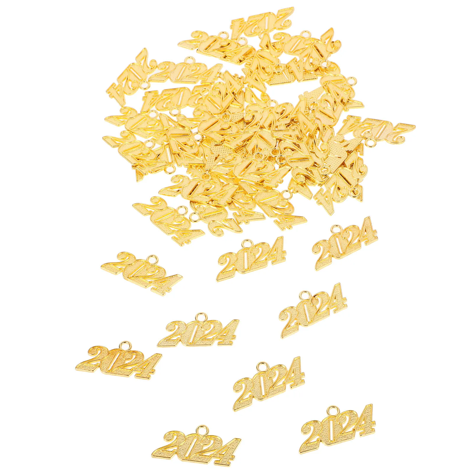 

50 Pcs Number Pendant Necklace Charms for Jewelry Ornaments Accessories Pendants Alloy Making