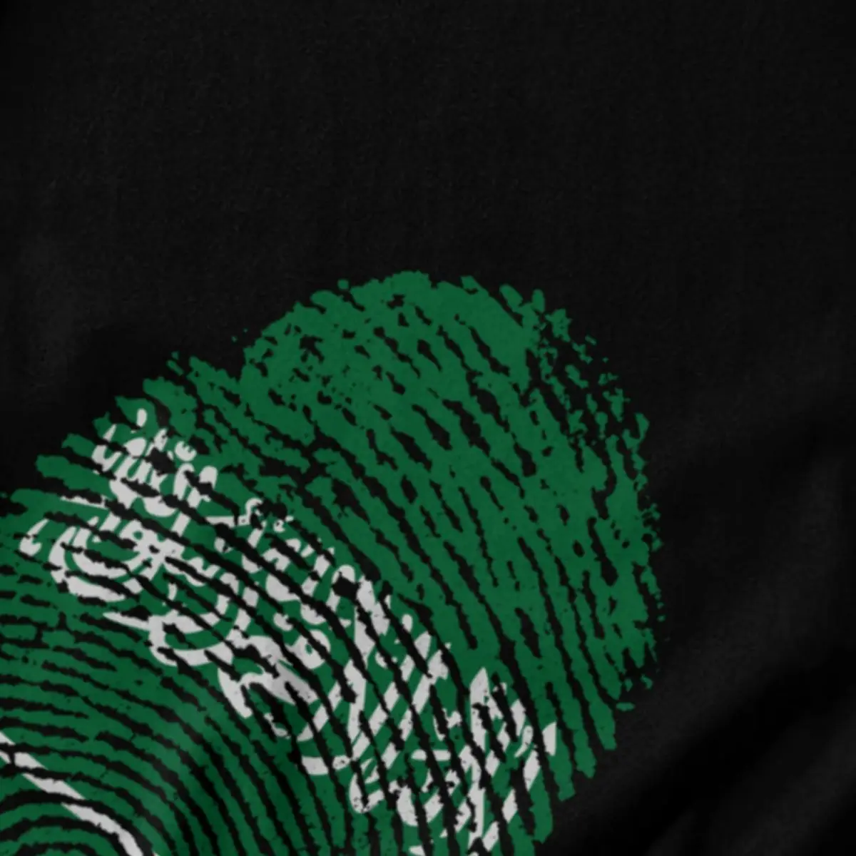 Men T Shirt Saudi Arabia Flag Fingerprint Idea Y2K Graphic Anime Unisex Clothes T Shirts