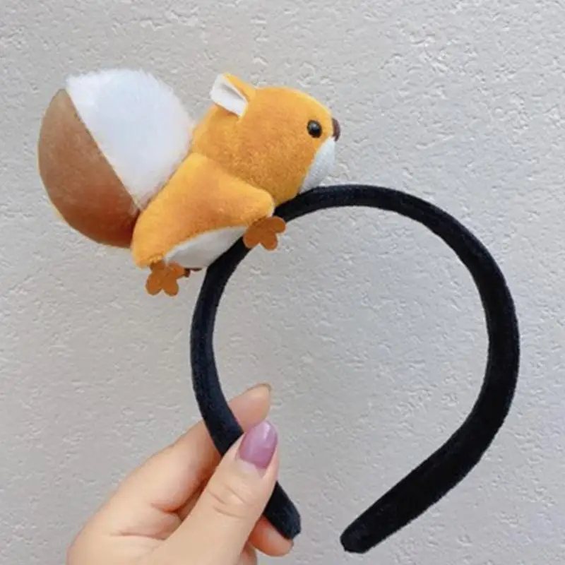 652F ぬいぐるみ漫画ヘッドバンドコスプレ衣装 動物ヘアフープ誕生日パーティーかぶと洗顔ヘアバンド髪の装飾