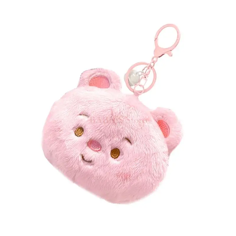 C9GB Multifunctional Bear Keychain Coin Earphone Storage Pocket for Kids Adult