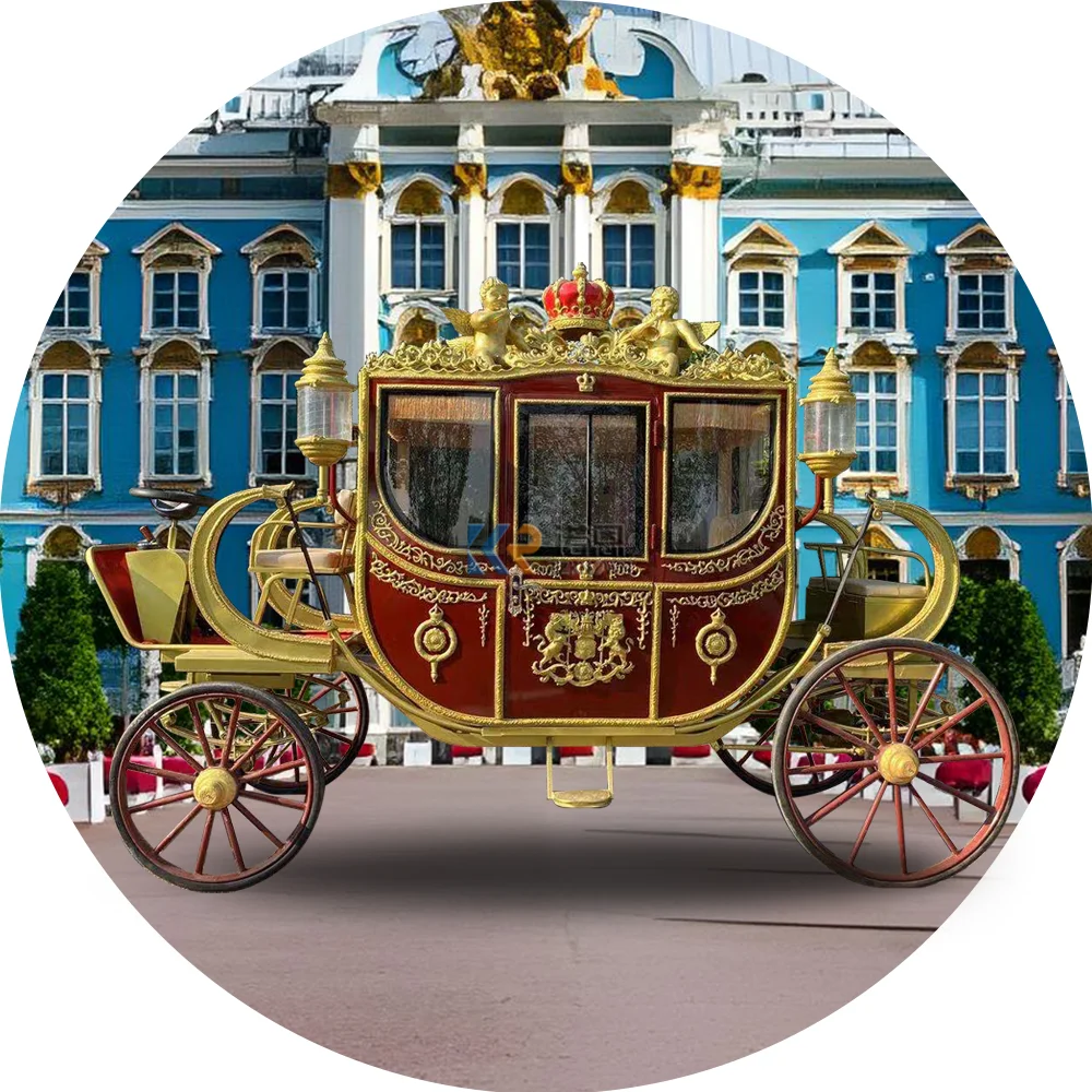 Victorian Tourist Horse Carriage Luxury Wedding Horse Drawn Carriage Special Transportation