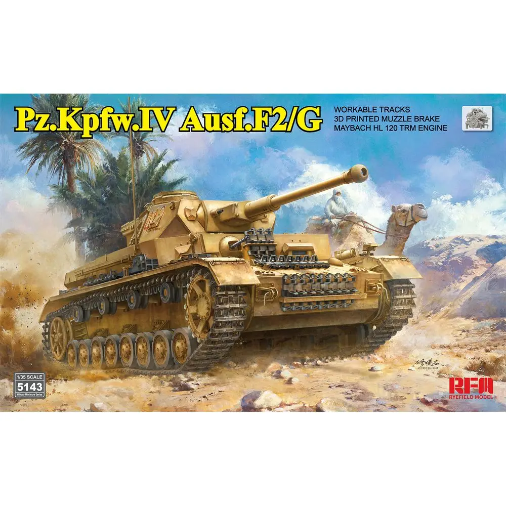 

RYEFIELD MODEL RFM RM-5143 1/35 Pz.Kpfw.IV Ausf.F2/G - Scale Model Kit