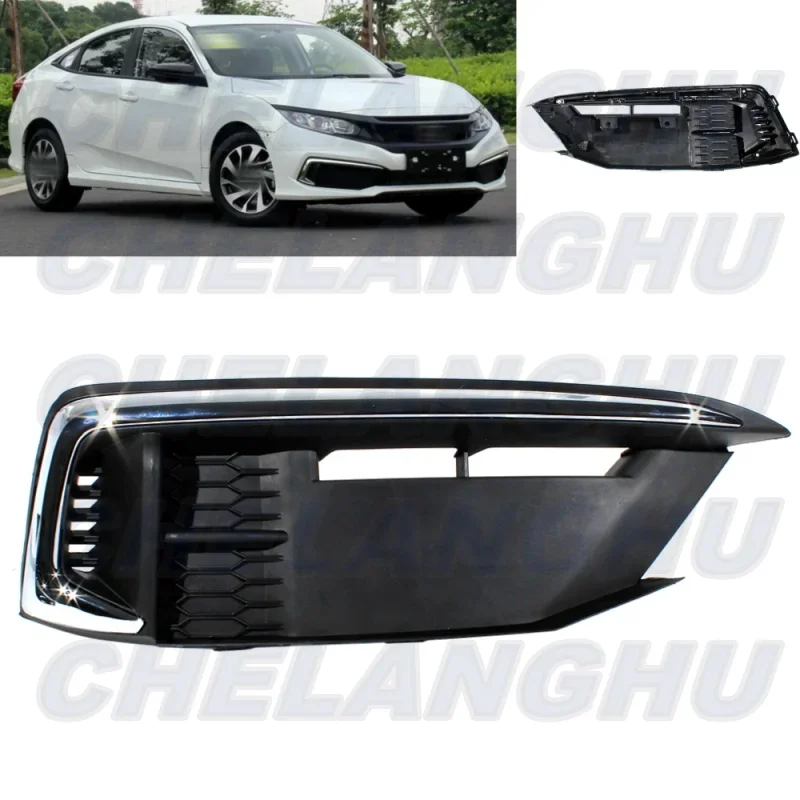 

For Honda Civic Sedan 2019 2020 2021 Right Side Front Fog Lights Lamp Grille Cover Car accessories 71180-TBA-A50