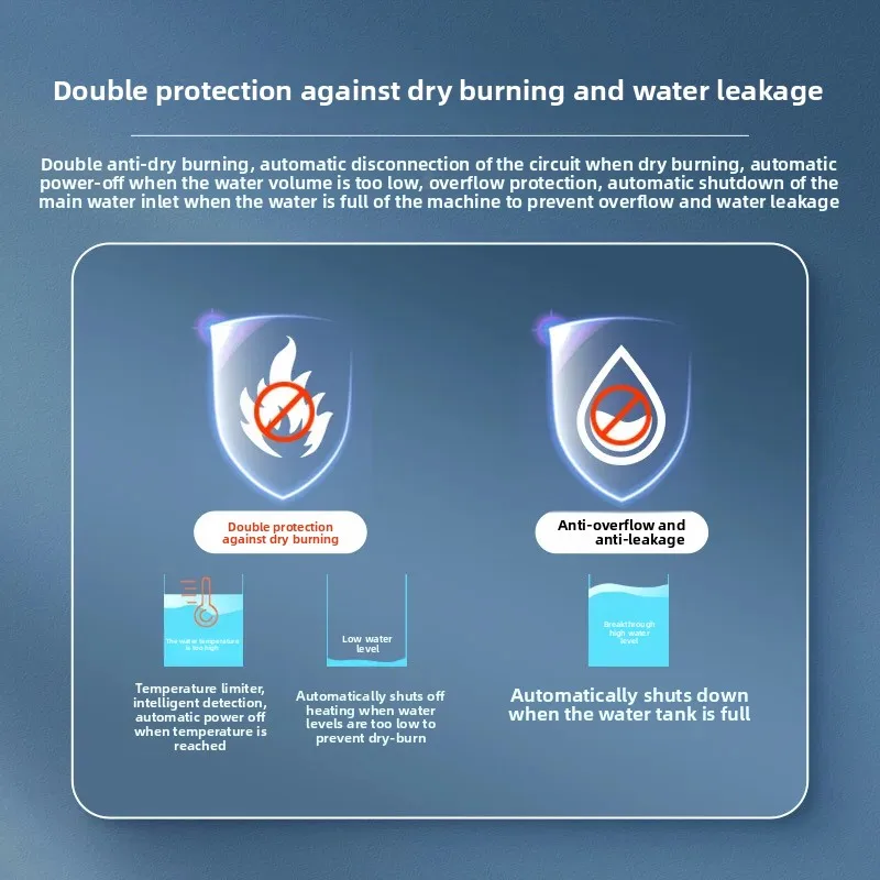 Household RO Water Purifier Wall Mounted Tap Water Filtration Direct Drinking Integrated Heating Purified Water Machine