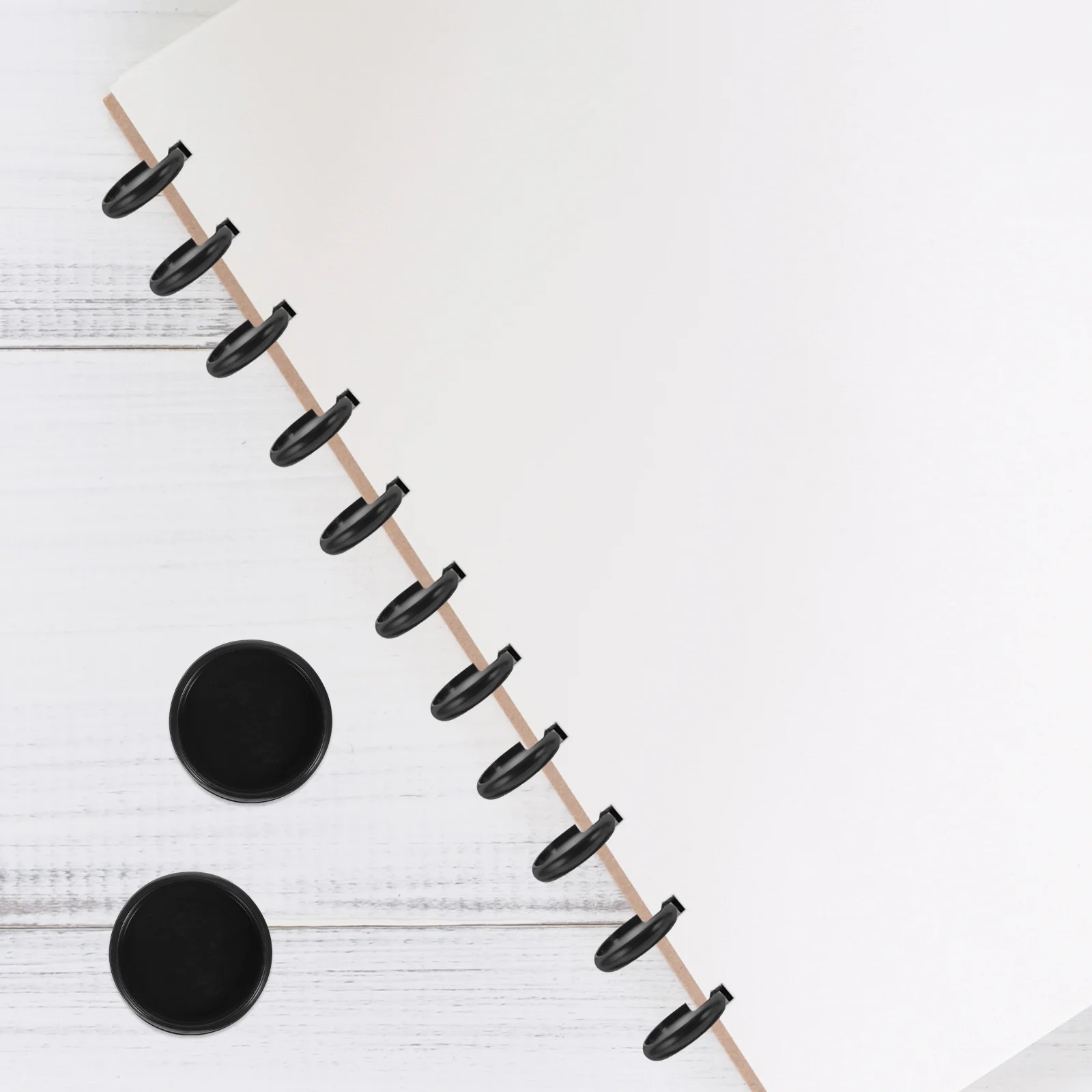 Loose-leaf Button Bind Tools for Book Binder Disc Binding Discs Plastic Planner Rings DIY Buckles Supplies Round The Notebook