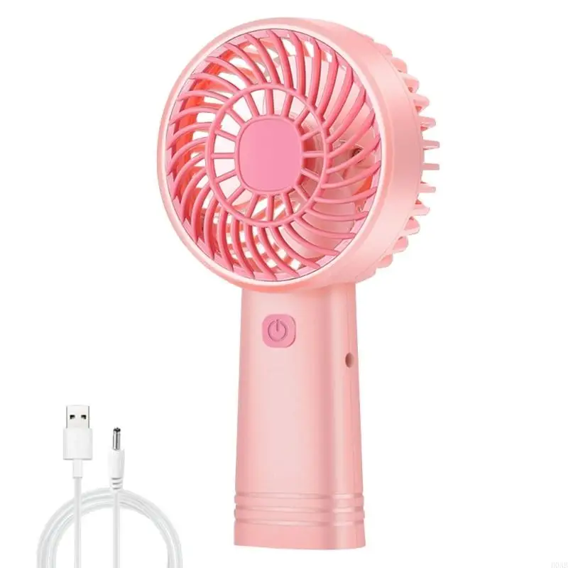 D0AB Handheld Fan Portable Small Fan Cooling Fan USB Rechargeable Hand Fan
