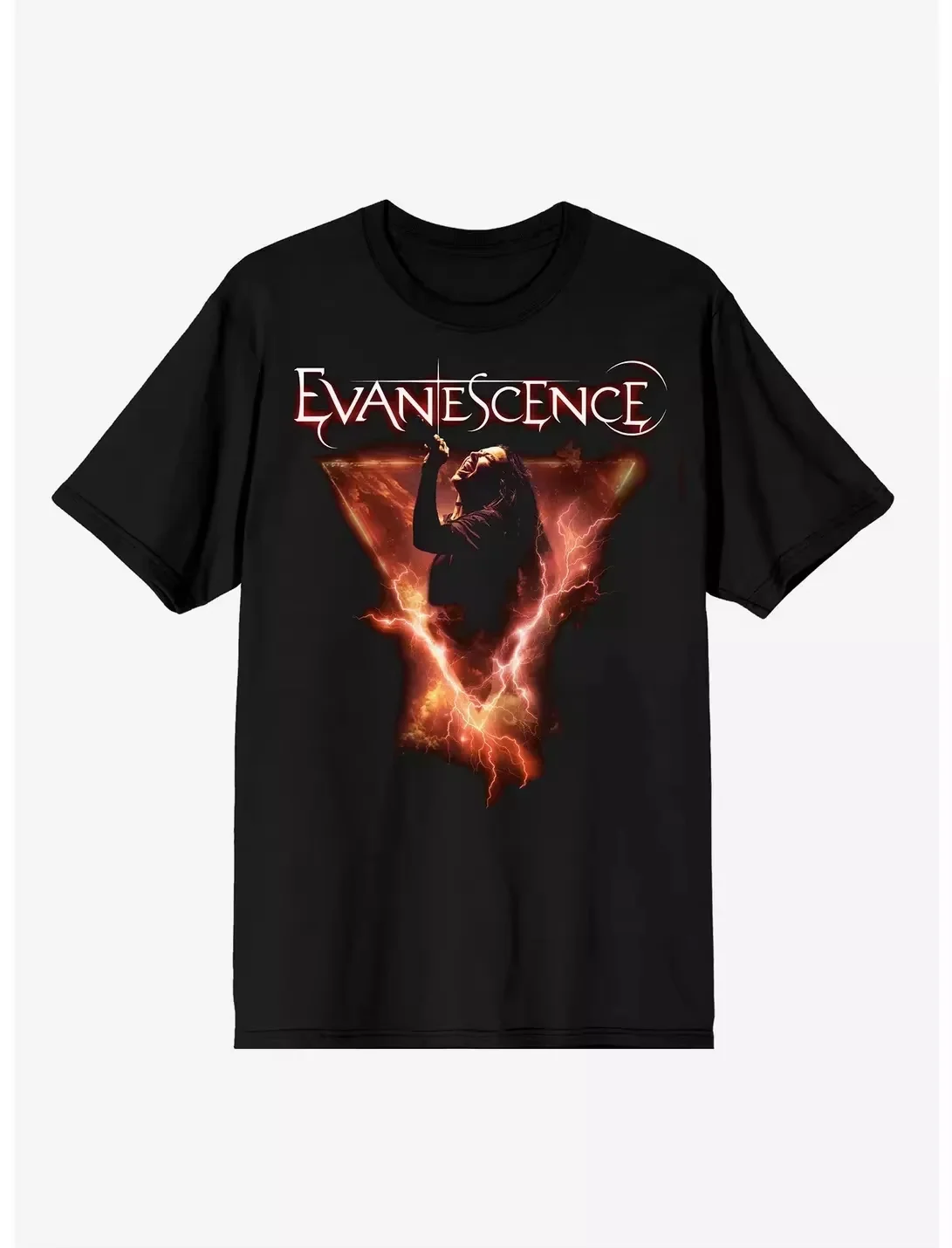 Summer 2026 Best-selling Vintage Casual Trendy Men's Short-Sleeved T-Shirt with Theme of American Rock Band Evanescence Y2K