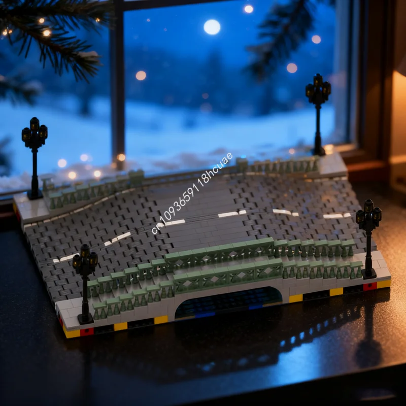 

1763pcs MOC MILS Road Bridge Cityed Model Building Blocks Construction Assemble Christmas Gift Idea Toy Education Brick Birthday