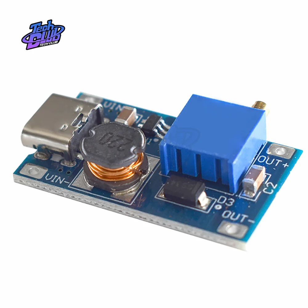 Type-C Micro USB MT3608 DC-DC Step Up Converter Booster Module Boost Step-up Board Power Supply Accessories