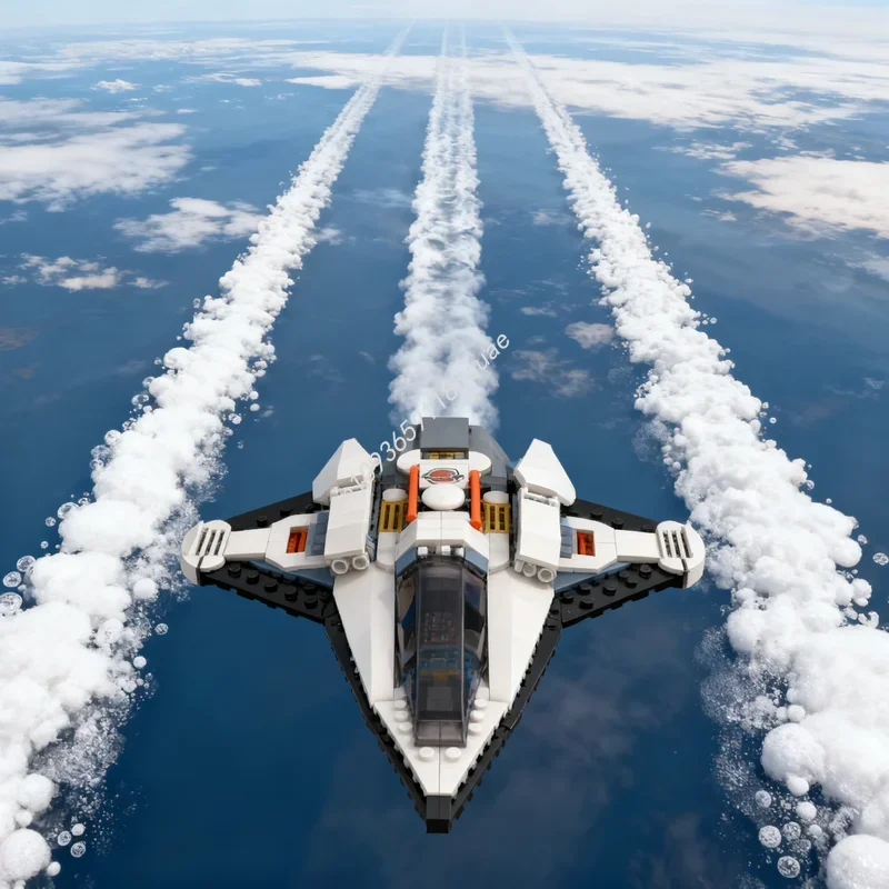 

Набор строительных блоков MOC: Летательный аппарат с шасси для посадки, 452 детали. Архитектурная модель космического корабля. Рождественский подарок. Креативная развивающая игрушка-конструктор.