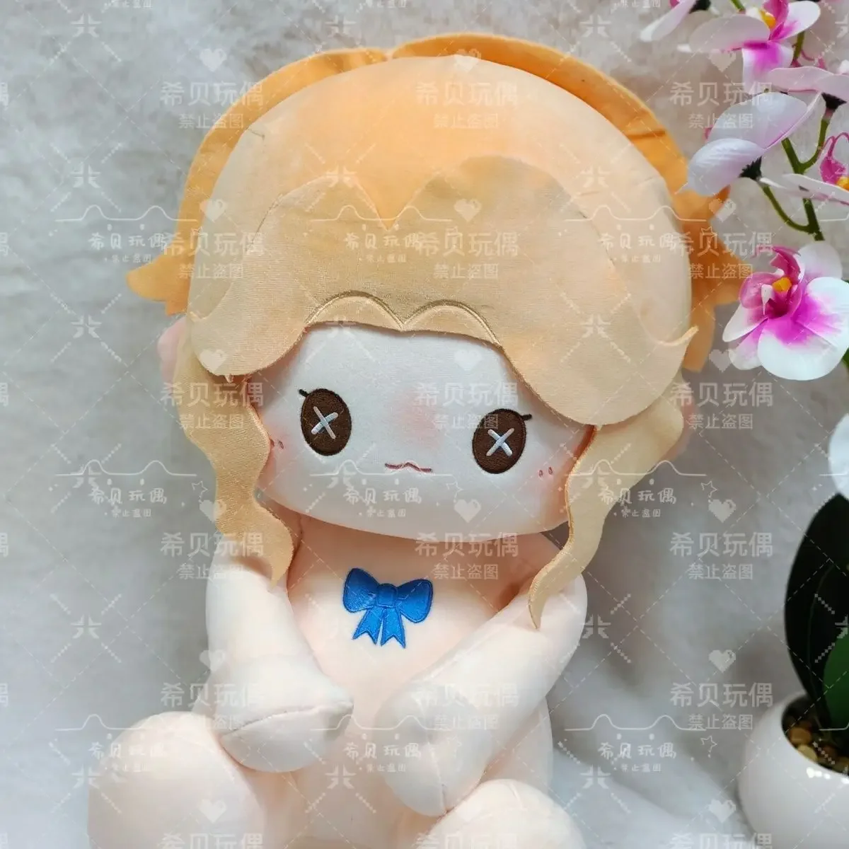 40cm Alice Dross Identity Ⅴ Anime Cartoon Sitting Posture Figure Plush Doll Body Dress Up Cotton Plushie Pillow Cosplay Toy Gift