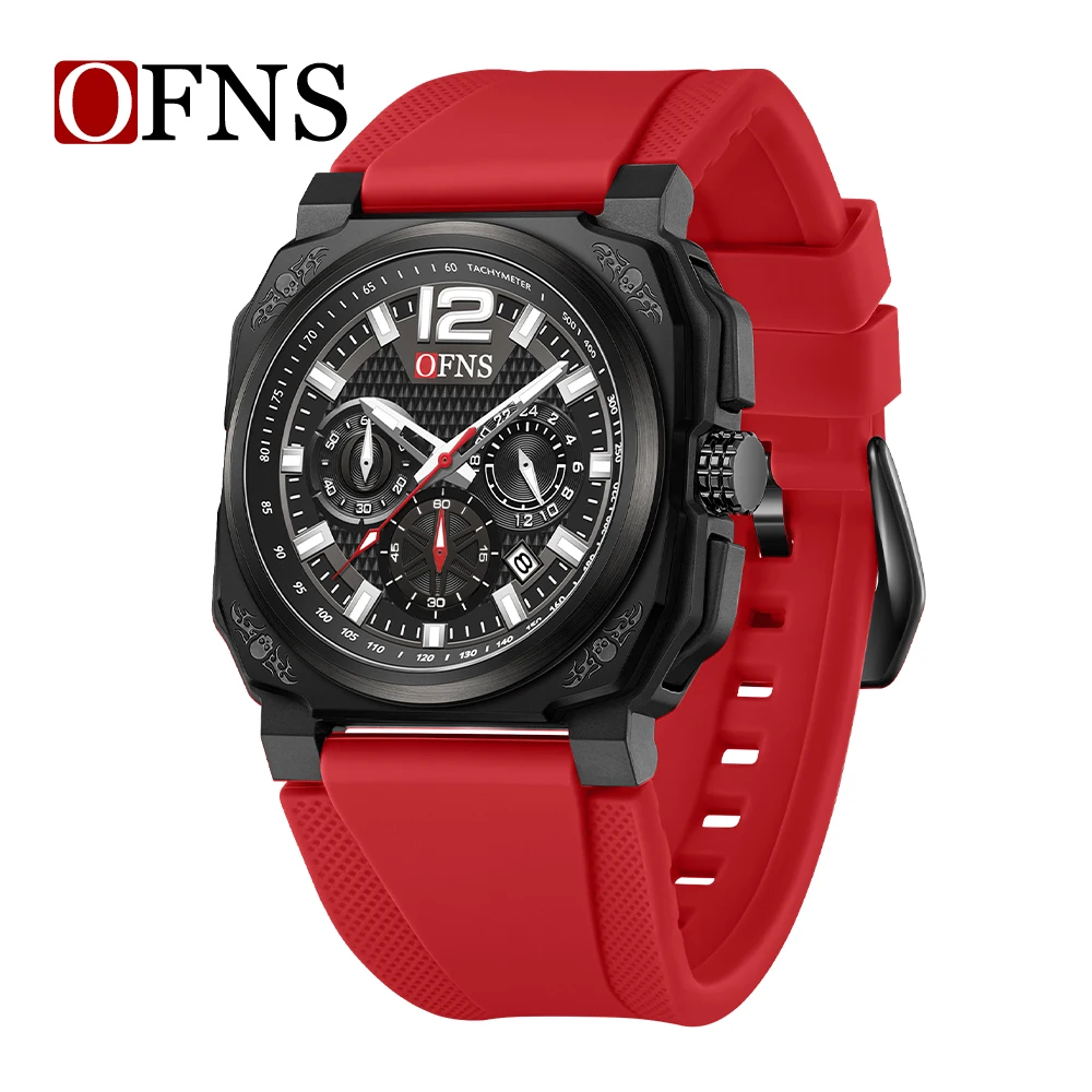 

OFNS Brand Top Watches Mens Sports Date Wristwatch Business Chronograph Quartz Clock Luxury Casual Men Watch relogio masculino