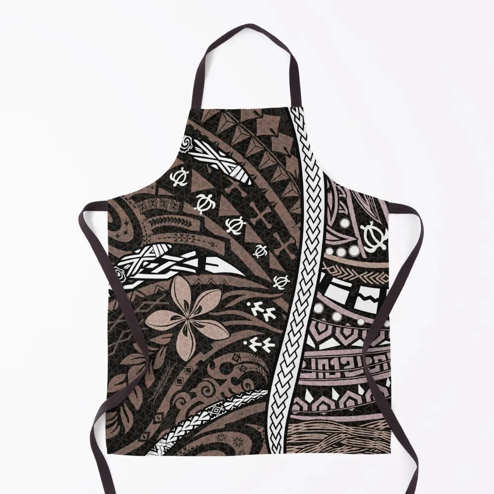 

Samoan - Polynesian - Hawaiian Bronze Tribal Artboard 2036 Apron chef costume restaurant accessories Apron