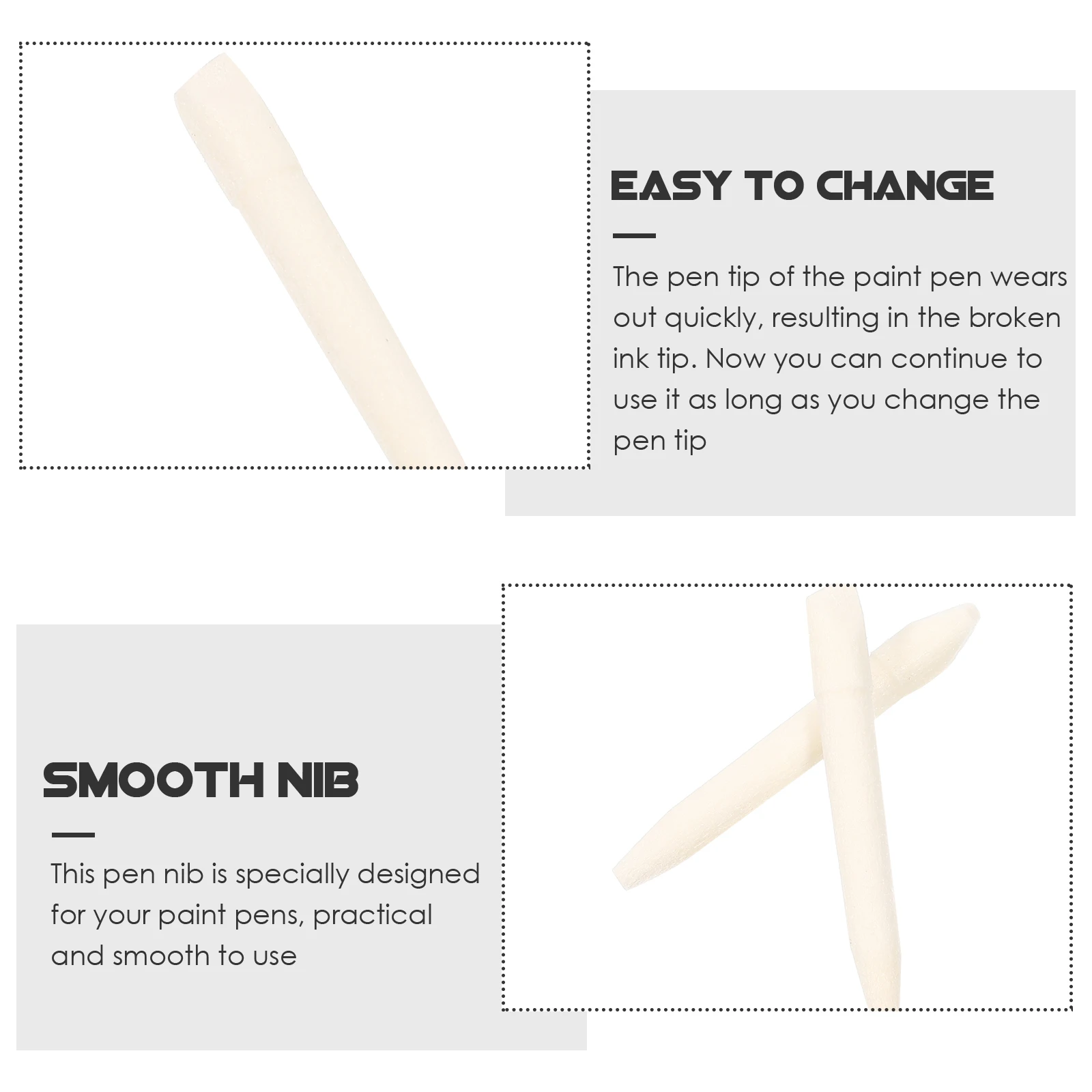 

50 шт., сменные наконечники для ручек, практичные легкие наконечники для маркеров, портативные наконечники для маркировки, школьные принадлежности