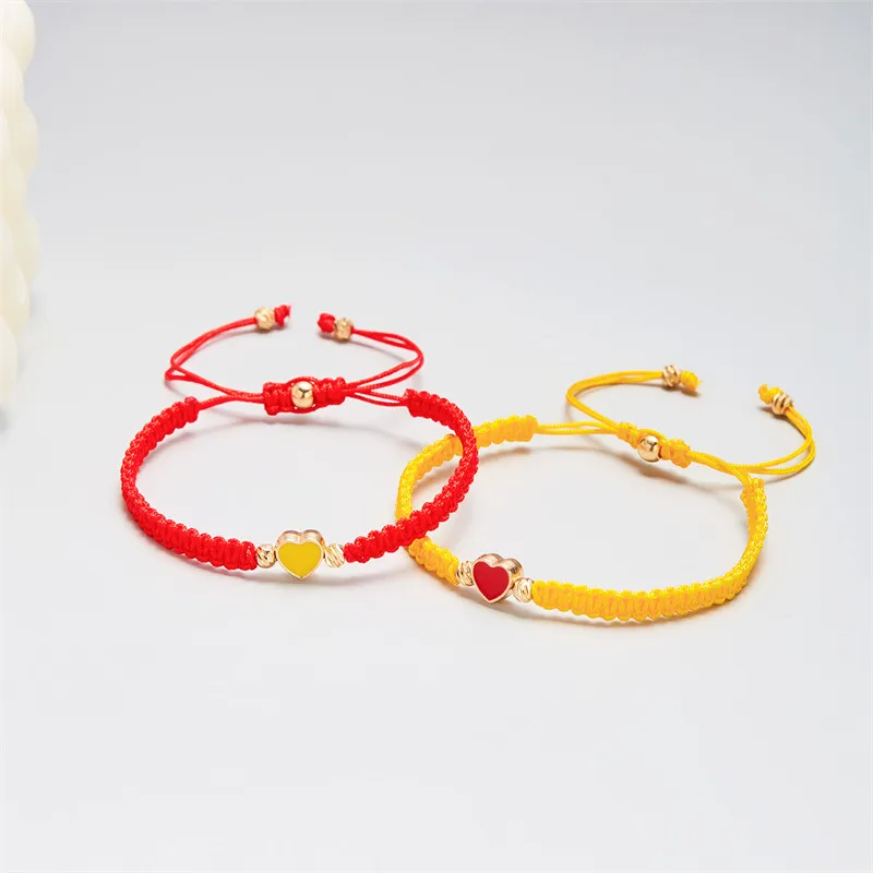 2er-Set mit farbenfrohen, herzförmigen, passenden Armbändern für Paare, Freundschaften, trendige Paar-Armbänder, Jahrestagsgeschenke zum Valentinstag – Detail 27