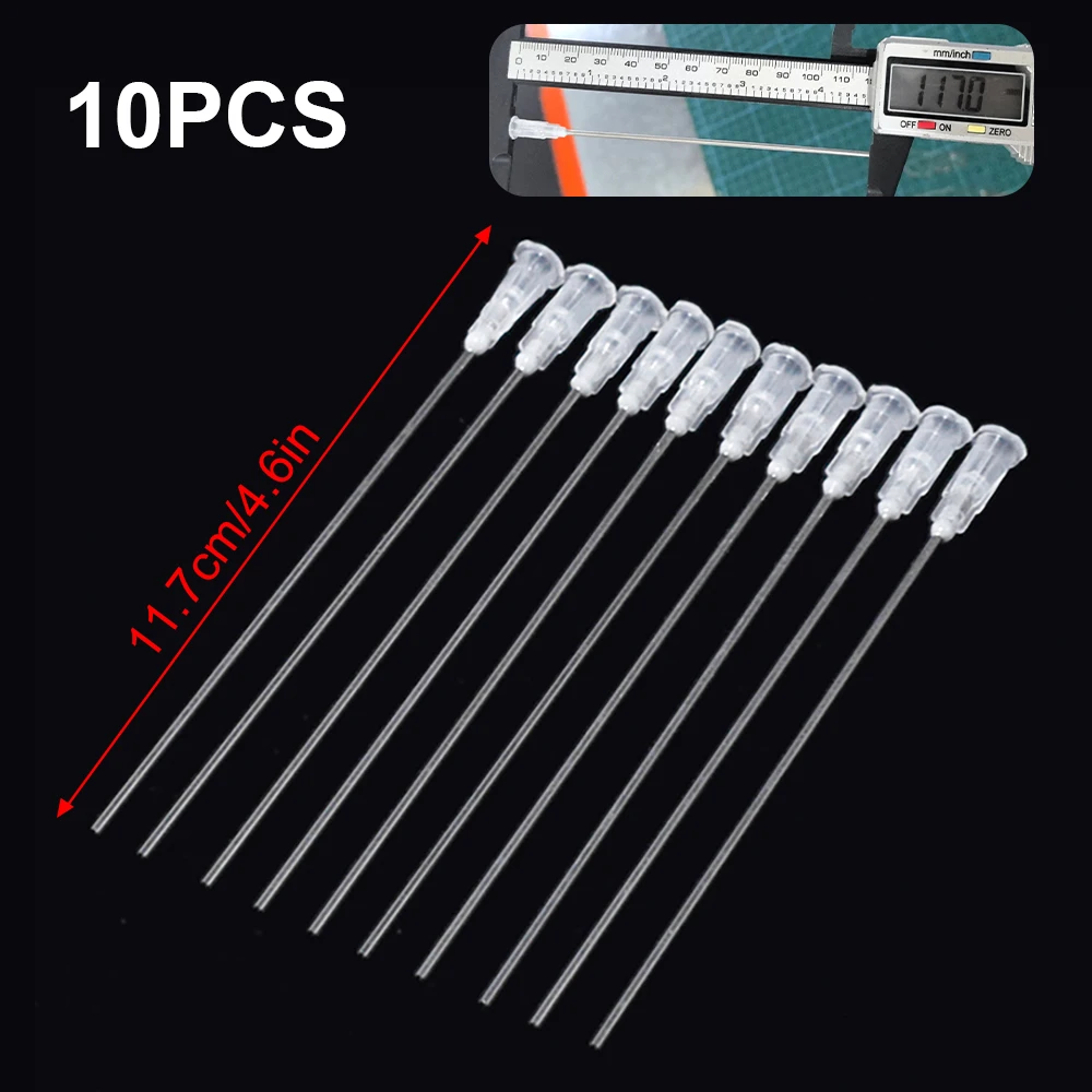 10PCS Dispensing Needles Glue14G-27G 117MM White Stainless Steel Needle Tips For Gluing Filling Welding Flux Welding accessories