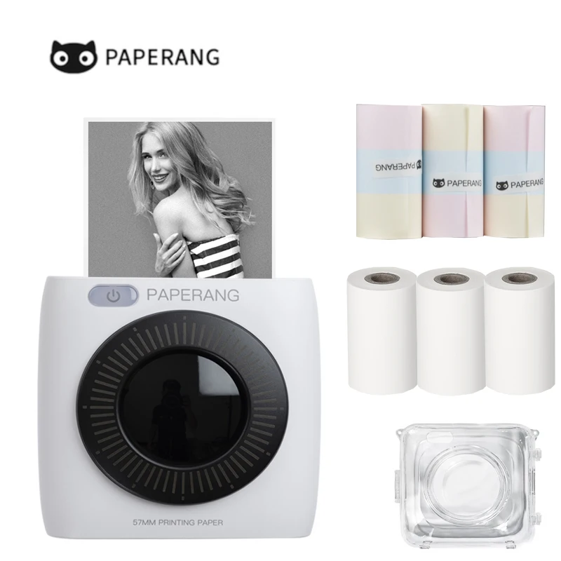 Paperang P1 Portable Thermal Printer with Free Roll of Paper label printer printers Wireless Portable Thermal Printer Clearly