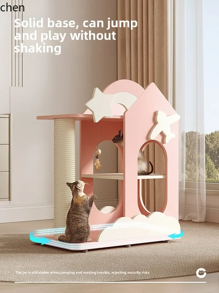 DSA cat climbing frame is integrated, for large cats, for large household use, and does not occupy an area of cat toys