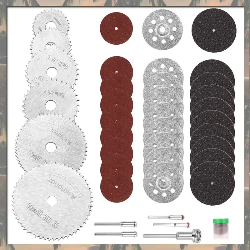 A70U Nieuwe 41 Stuks Snijwiel Set Roterende Snijwielen Tool Kit Voor Dremel Rrotary Tool Accessoires Voor Hars Metaal Hout steen