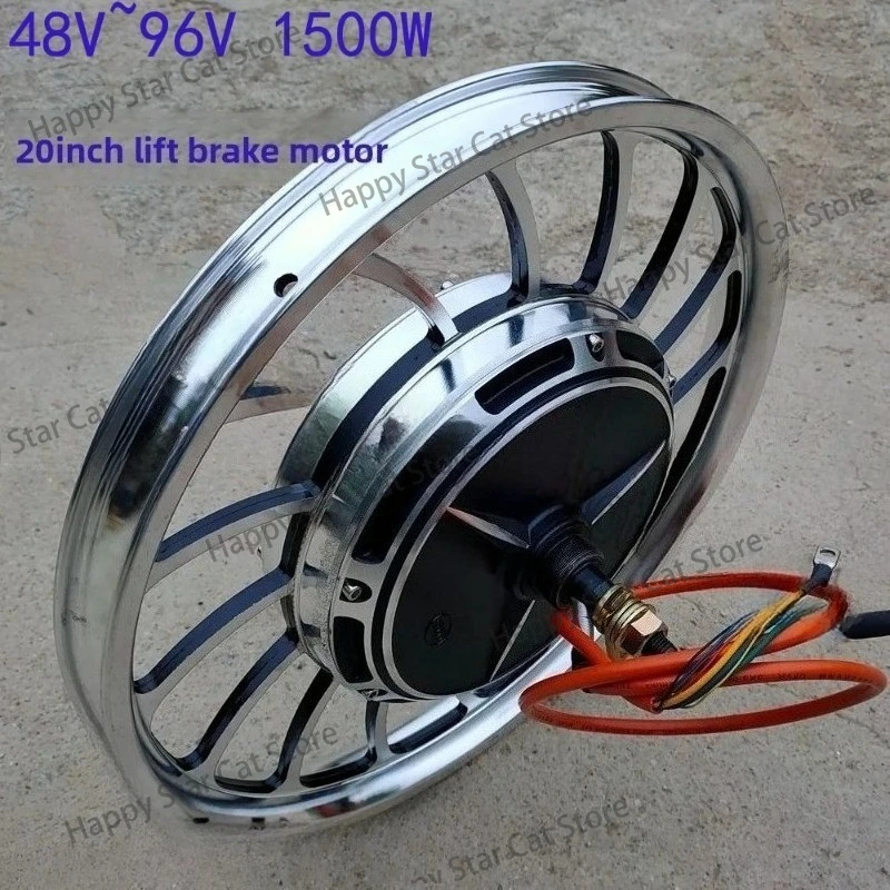 20 inch integrated wheel electric beach bike spider car modified 1500w motor 48V60v72v high-power expansion brake