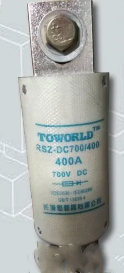 Fuses: RSZ DC700/400 400A 700VDC / RSZ 2000V 215A L1BONK / RSZ307-000-L2N 125A 1000VDC aR