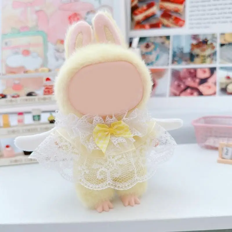 

Customizable Lace Dress Fashion Angel Wing Bowknot Shawl For Anime Sitting Doll