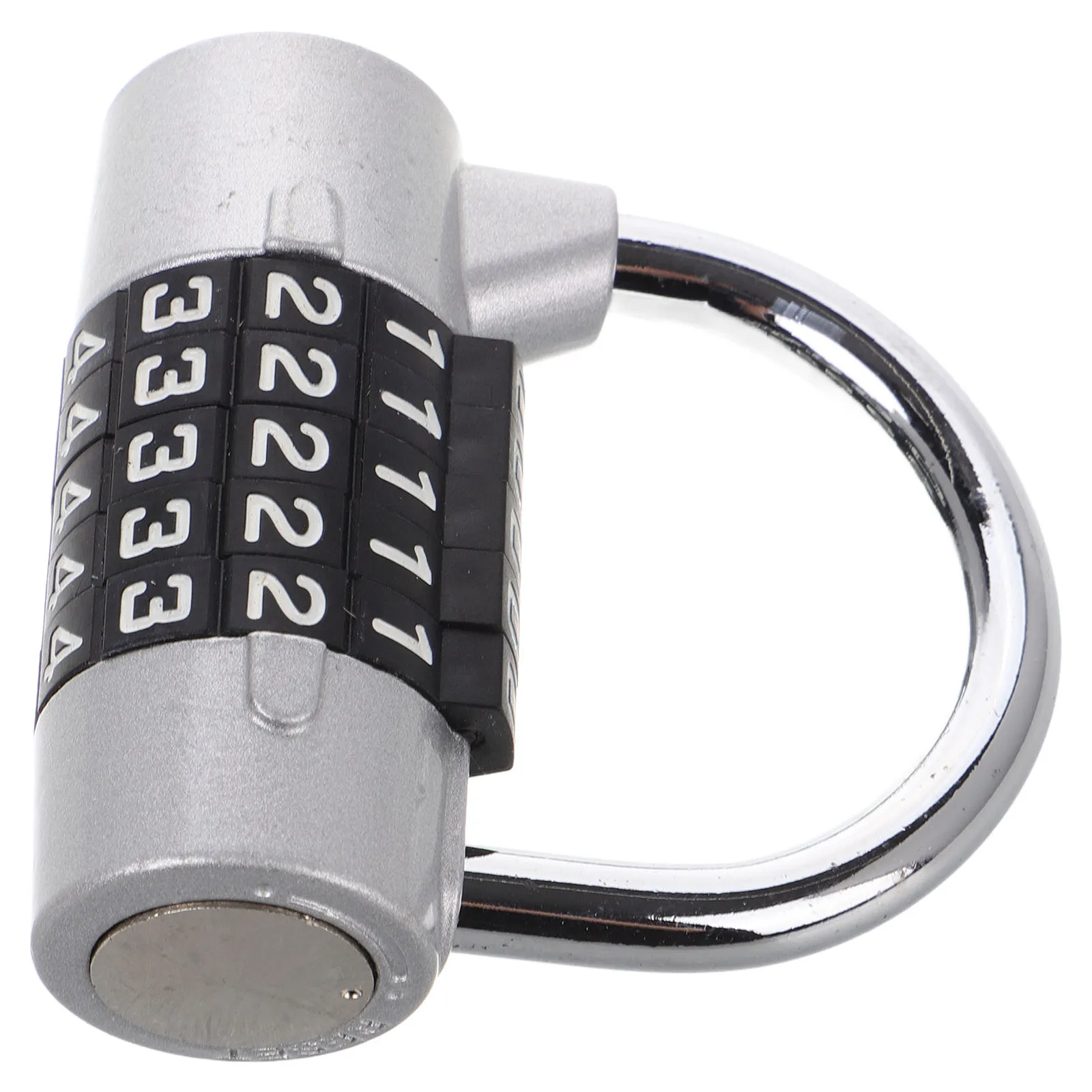 

Big Combination Security Padlock 5- Keyless Sturdy Password Lock for Luggage Door Locker Cabinet （Silver）