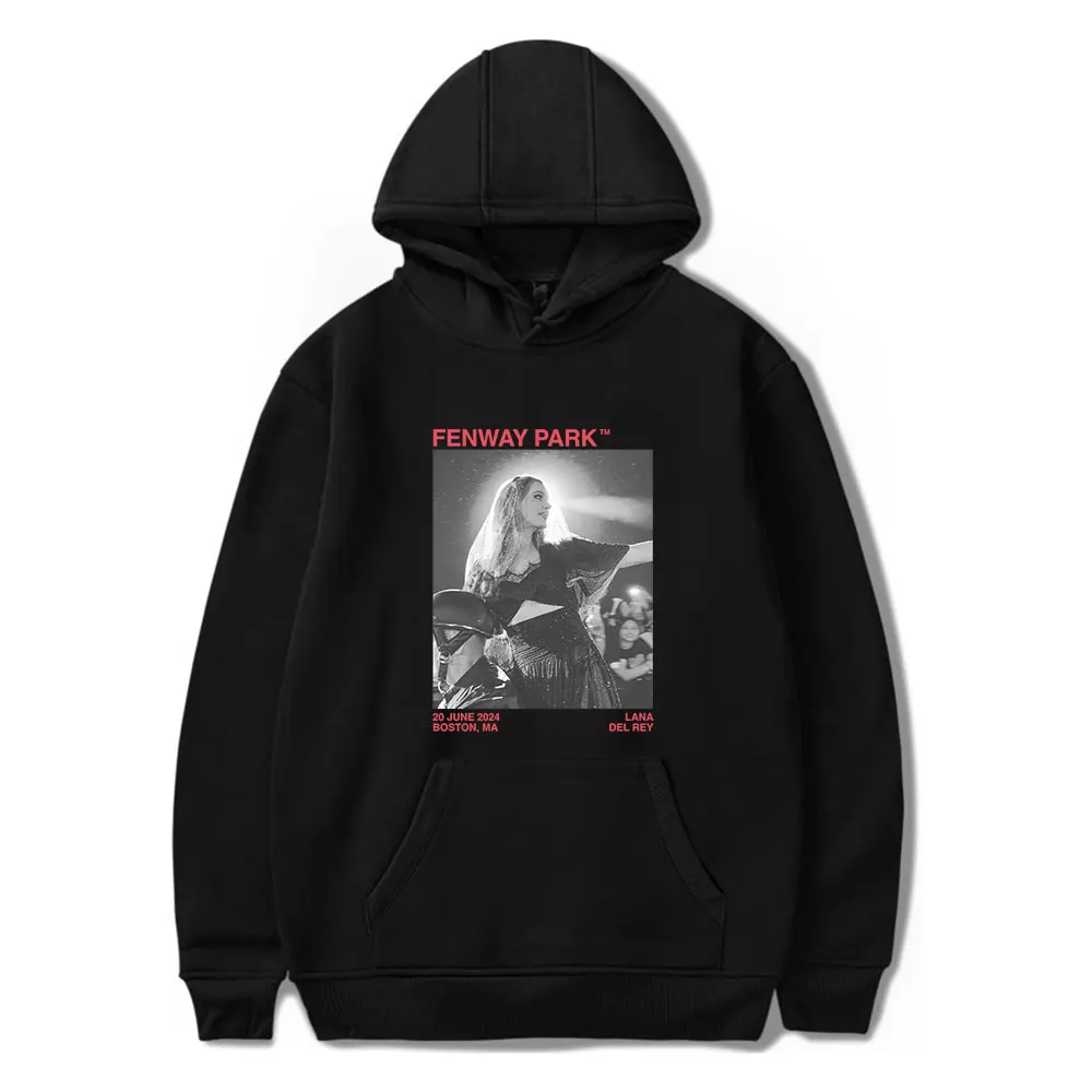 Lana Del Rey Boston Photo Merch Hoodies Unisex Hooded Sweatshirt Casual Clothing