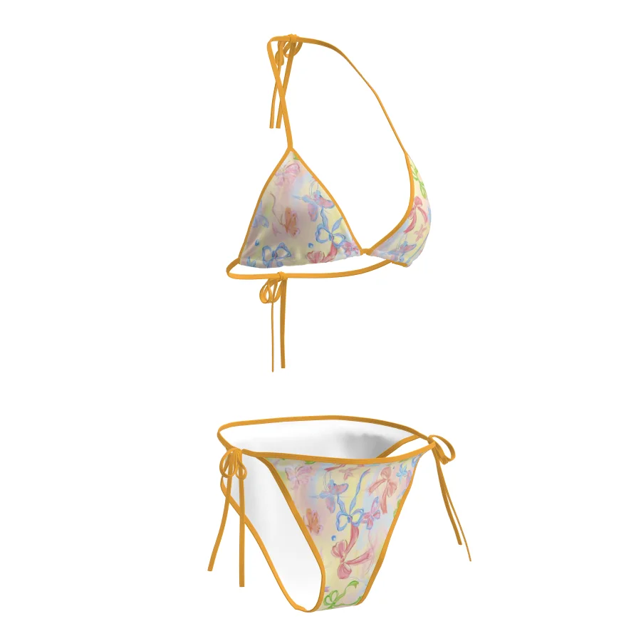 เซ็กซี่ Push Up เอวสูงชุดบิกินี่ผู้หญิง Tummy Control ตัดเสื้อดอกไม้ชุดว่ายน้ํา Beachwear ชุดว่ายน้ําชายหาด 2025 ใหม่