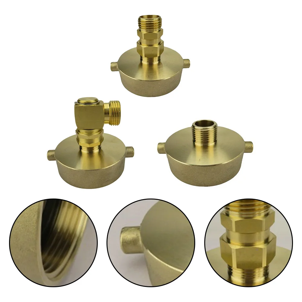 Brass Hose Adapter NST Female Fitting 2-1 2 NH Female X 3 4 GHT Male Fire Hose Adapter Municipal Facilities Quick Connect Design - view 6