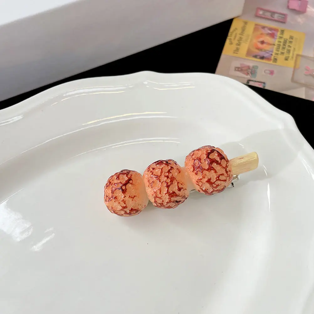 

4Pcs Fun Food Shaped Hair Clips Creative Barrettes for Women Kids Fashion Hairpins Easy to Match Daily Outfits Eye Catching Hair