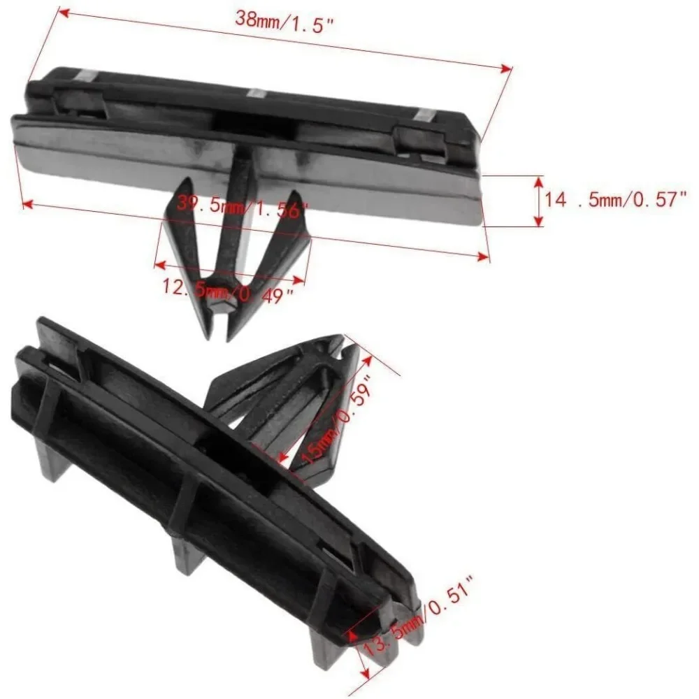 100/200pcs Jeep Wrangler Fender Flare Rocker Moulding Clips Replace Door Sill Plate Buckle 68039280-AA