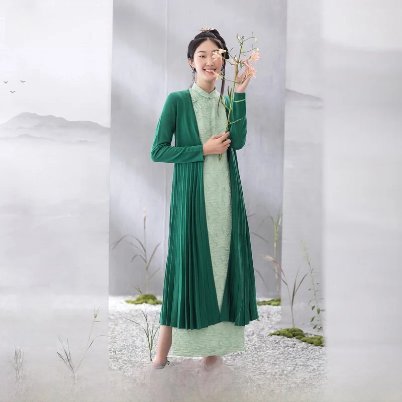 

Свободный вязаный кардиган-свитер женский осенне-зимний новый, модный, стройнящий, с длинными рукавами, средней длины, от a Life on ...