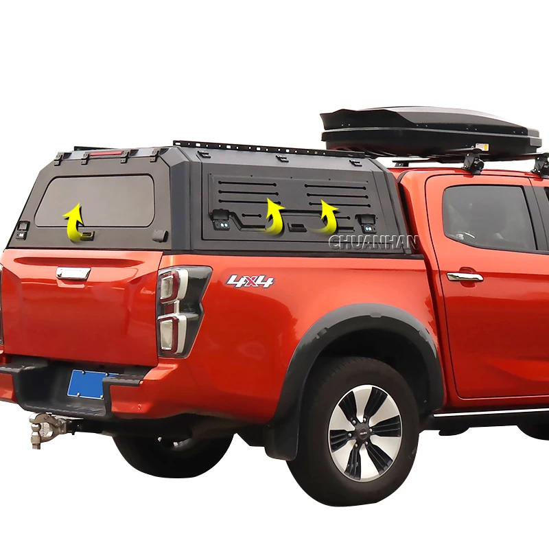 

Benext Aluminum Alloy Truck Bed Topper for F150 Amarok Folding and Roll-up Pickup Cover with Waterproof Locking Functions RAM