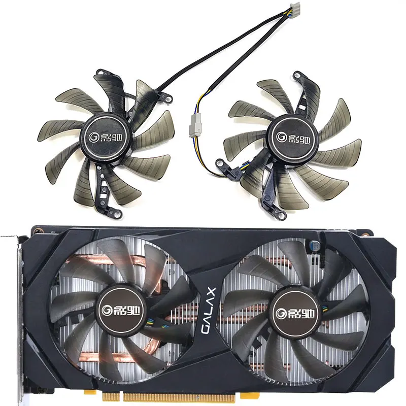 جديد 1 مجموعة 85 مللي متر T129015SU GTX 1660 1660TI GPU مروحة ، ل غالاكسي/KFA2 RTX 2060 2070 سوبر 、 GTX 1660 1660TI بطاقة الرسومات مروحة التبريد