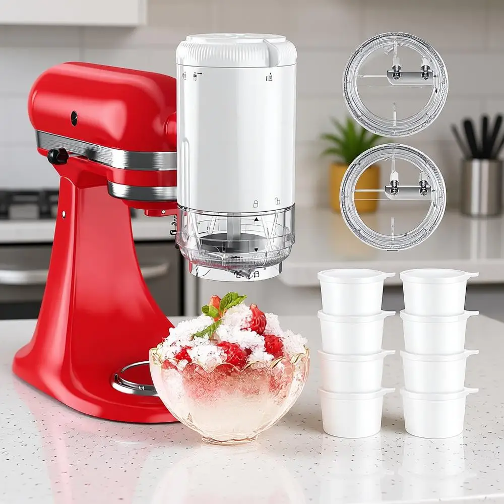 

Насадка для измельчения льда, насадка-конус для миксера с 8 формами для льда, лезвия для грубого и тонкого измельчения