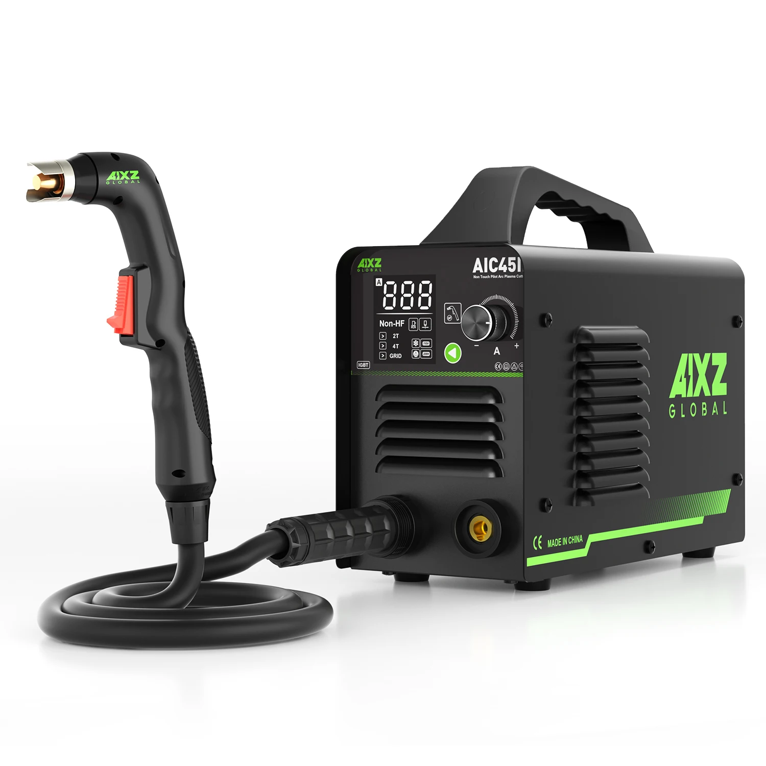 AIXZ Plasma Cutter Original 220V Digital Inverter IGBT Non-Touch Non-HF Cut Plasma Compressor Cutting Machine AIC45II 2T/4T
