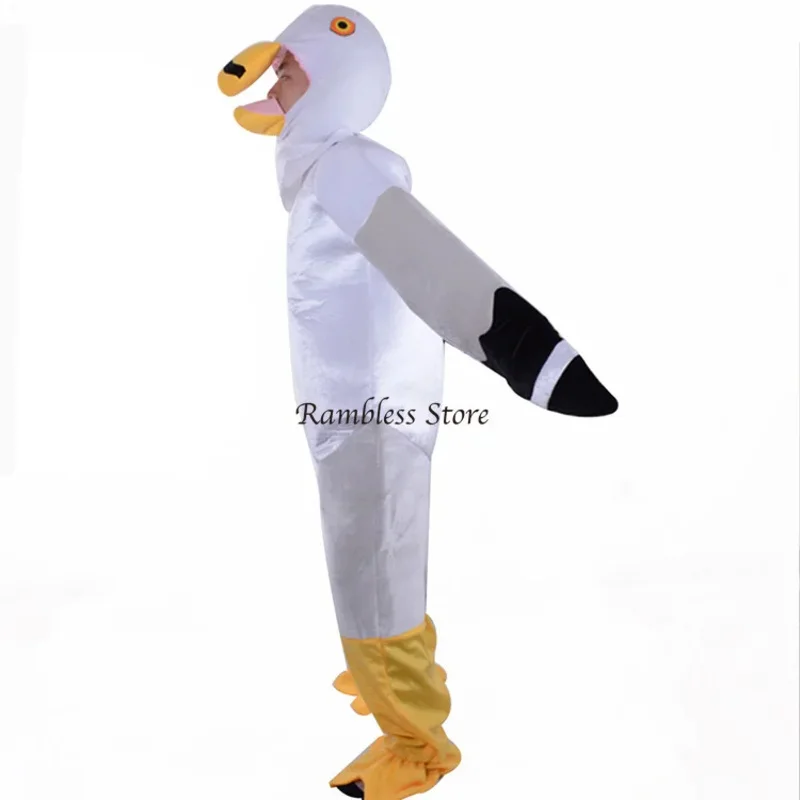 Combinaison Cosplay avec Bec pour Enfants, Animaux d'Halloween, Oiseaux, Costumes pour la Famille, Vêtements de Pourim Imbibés