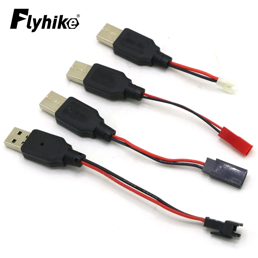 Ricarica USB RC caricabatteria al litio da 3.7V cavo spina JST /SM / futaba da USB a per Drone 3Rc Quadcopte