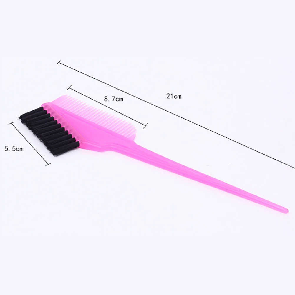 

2 Sets Professional Hairdressing Comb DIY Hair Dye Comb Double Sided Comb Hair Salon Dye Bowl (Pink)
