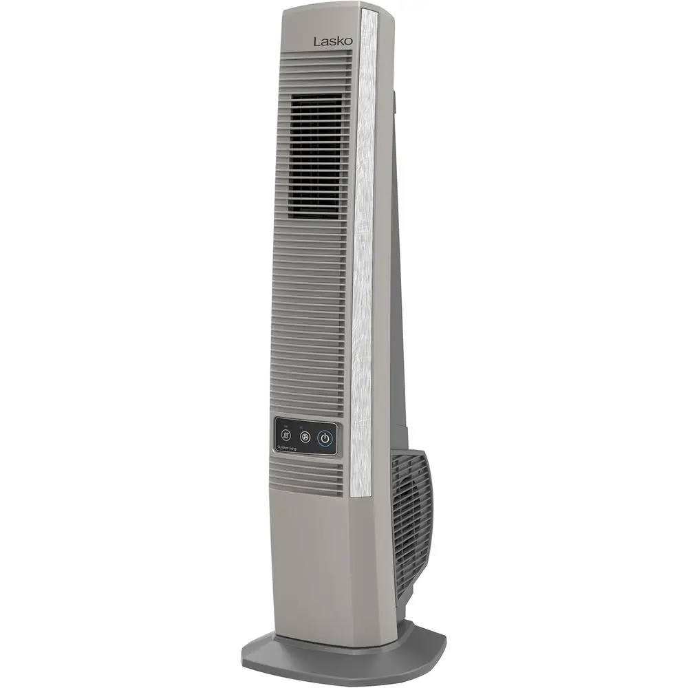

Outdoor Living Oscillating Tower an, or Decks, Patios and Porches, 10 oot Power Cord, 4 Rereshing Speeds, 42", Beige, Y202
