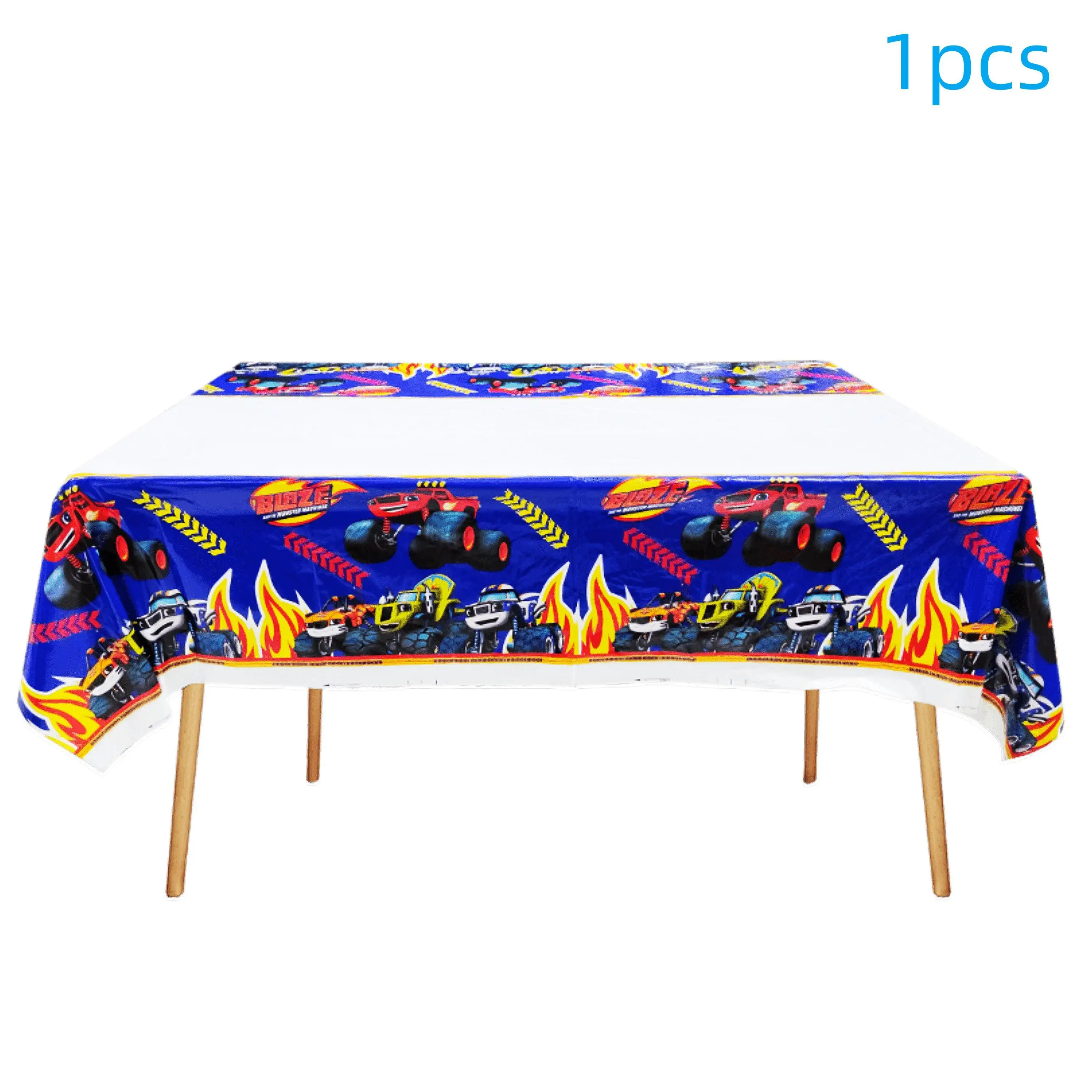 Flame Car Monster Car Theme Party Decoration Supplies Disposable Tableware Balloon Digital Set Boys Like Baby Shower