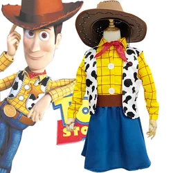 Toy Story 4 Cos Playing Skirt Halloween New Toy Story 4 Clothes Woody Police Shepherd Girl Stage Performance Costume Cos Playing