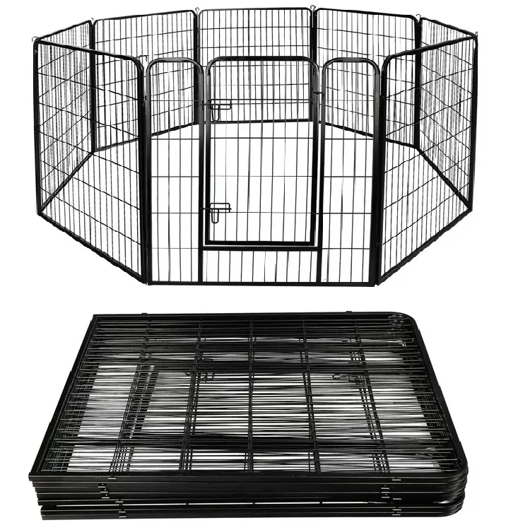 custom heavy duty 60X80cm 8pcs 42 inch large Portable welded wire mesh dog fence camping fence