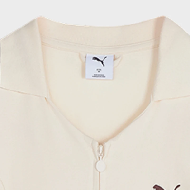 Puma genuine women's retro T7 sports and leisure patchwork short sleeved polo shirt 639813-87