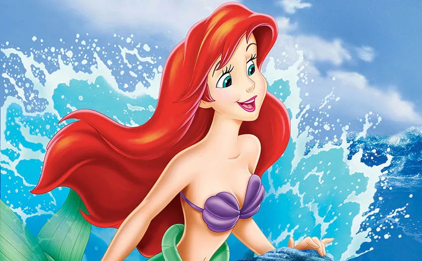 Disney Princess Little Mermaid Ariel Girls Birthday Party neonato Shower Photography Decoration fondali da Studio personalizzati