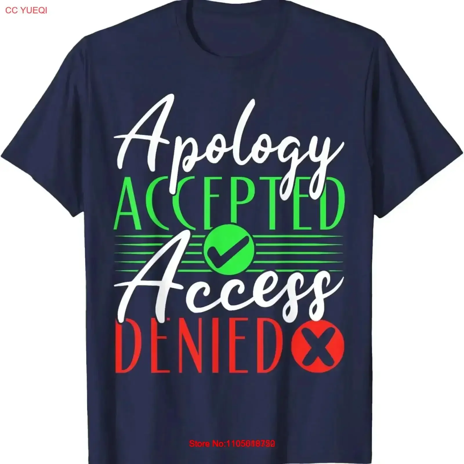Therapist Support Therapy Apology Accepted Access Denied T Shirt vintage Washed Stretched streetwear designer clothes vintage