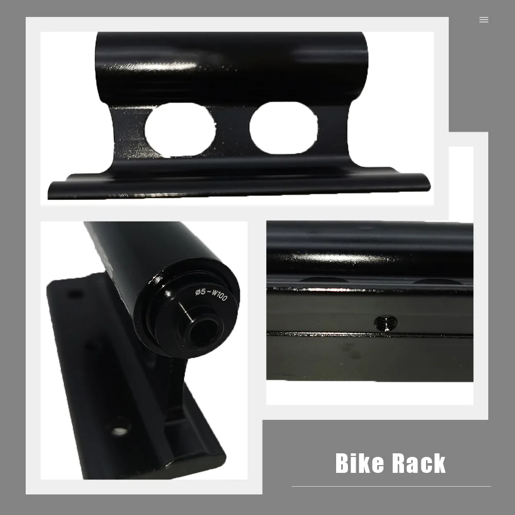 

1 Set Quick Release Bike Fork Mount Black Iron Bicycle Carrier Racks Lightweight Strong Storage Transport Truck Van Trailer